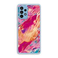 Pastel Echoes: Samsung Galaxy A52 Transparant Hoesje