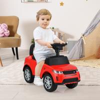 Duwauto voor Kinderen Glijspeelgoed voor Peuters met Claxon en Opbergruimte Onder de Stoel Auto om in te Rijden voor Kinderen Rood