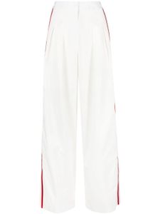 Ports 1961 pantalon rayé à taille haute - Blanc