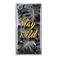 Stay wild: Sony Xperia XZ1 Transparant Hoesje