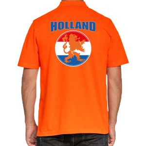 Grote maten oranje fan poloshirt / kleding Holland met oranje leeuw EK/ WK voor heren 4XL  -