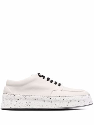 Marsèll derbies lacées en cuir - Blanc