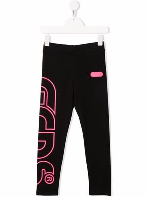 Gcds Kids legging à logo imprimé - Noir