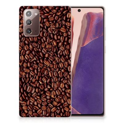 Samsung Note 20 | Siliconen Case | Koffiebonen