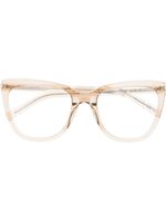 Saint Laurent Eyewear lunettes de vue à monture papillon - Marron