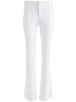 alice + olivia pantalon Olivia évasé en cuir vegan - Blanc