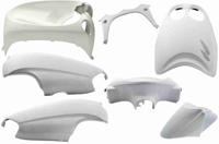 Plaatset 7-delig Edge voor Yamaha Neo's van bouwjaar 2002 tot 2008 met digitale cockpick - glanzend wit