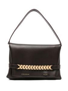 Victoria Beckham sac porté épaule Chain Pouch en cuir - Marron