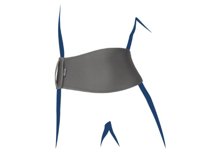 Basko Stoma HydroActive Bandage - Zwembandage Voor Stoma - XXXXL - Grijs