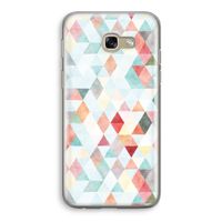 Gekleurde driehoekjes pastel: Samsung Galaxy A5 (2017) Transparant Hoesje