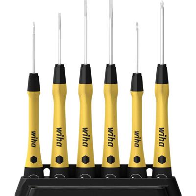 Wiha Schroevendraaierset Elektronica Plat, Kruiskop Phillips