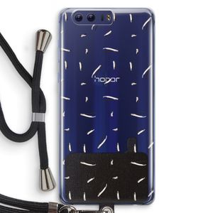 Hipster stripes: Honor 9 Transparant Hoesje met koord