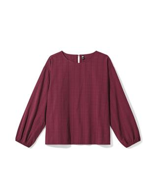 HEMA Damesblouse Darcey Bordeauxrood (bordeauxrood)