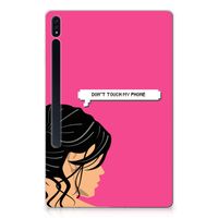 Samsung Galaxy Tab S7 Plus | S8 Plus Print Case Woman Don't Touch My Phone