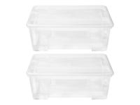 W5 Opbergboxen met deksel (2-delige set)