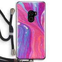 Paarse stroom: Xiaomi Mi Mix 2 Transparant Hoesje met koord