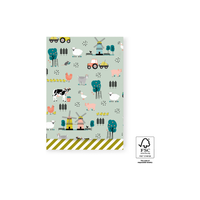 House Of Products Cadeauzakjes - farm - green stripes - 17x25cm - 200st