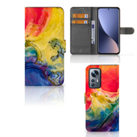 Hoesje Xiaomi 12 Pro Watercolor Dark - thumbnail