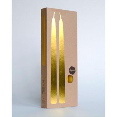Bijenwas Dinerkaars in geschenkverpakking Ø2,2 x 25cm - 2 kaarsen