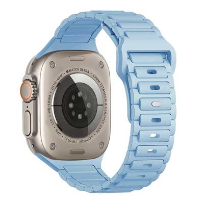 Apple Watch Bandje Raveo - Siliconen - Lichtblauw - 44, 45, 46 & 49mm Apple Watch Bandje Raveo - Siliconen - Lichtblauw - 44, 45, 46 & 49mm