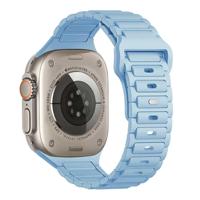 Apple Watch Bandje Raveo - Siliconen - Lichtblauw - 44, 45, 46 & 49mm Apple Watch Bandje Raveo - Siliconen - Lichtblauw - 44, 45, 46 & 49mm