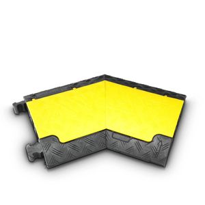 Defender Mini L Kabelbescherming op vloer Zwart, Geel