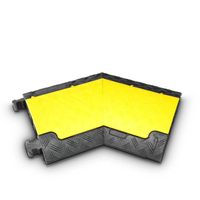 Defender Mini L Kabelbescherming op vloer Zwart, Geel - thumbnail