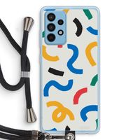 Illustratieve pop 2: Samsung Galaxy A52 Transparant Hoesje met koord
