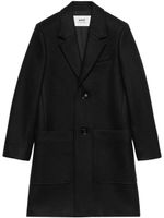 AMI Paris single-breasted wool coat - Noir - thumbnail