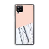 A touch of peach: Samsung Galaxy A12 Transparant Hoesje