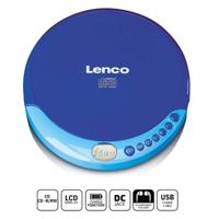 LENCO CD-011BU - Portable CD speler met oplaadfunctie - Blauw