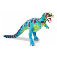 T-Rex knuffel gekleurd 81 cm - thumbnail