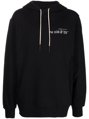 ISO.POETISM hoodie à imprimé graphique - Noir