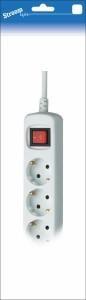 Stroomlijn TCD RA 6-voudig 5 meter snoer wit - 6672013