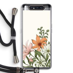 Floral bouquet: Samsung Galaxy A80 Transparant Hoesje met koord