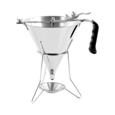 Trechter - 1.8 L - Roestvrij staal - 3 vultips - standaard met lekbak