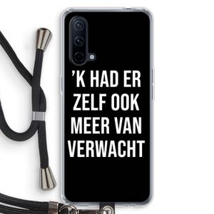 Meer verwacht - Zwart: OnePlus Nord CE 5G Transparant Hoesje met koord