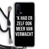 Meer verwacht - Zwart: OnePlus Nord CE 5G Transparant Hoesje met koord