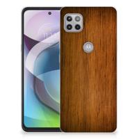 Motorola Moto G 5G | Bumper Hoesje | Donker Hout