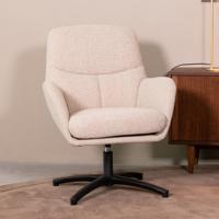 LABEL51 Draaifauteuil 'Chill Zone' Bouclé, kleur Naturel