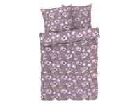 LIVARNO home Satijnen dekbedovertrek 240 x 220 cm (Bloemen/paars)