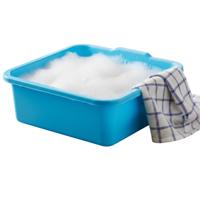 Plasticforte huishoud Teil - Afwasbak - kunststof - vierkant - 11 Liter - blauw - 36 x 35 x 13 cm