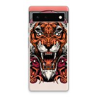 Tiger and Rattlesnakes: Google Pixel 6 Transparant Hoesje