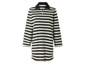 esmara Dames sweatjurk (Wit/zwart, XS (32/34))