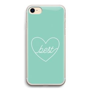 Best heart pastel: iPhone 7 Transparant Hoesje