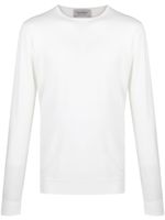 John Smedley pull Marcus en laine vierge - Blanc