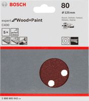 Bosch Accessoires 5x Excenter Ø125mm C430 Expert for Wood+Paint 8/80 - 2608605642 - thumbnail