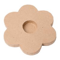 Colorations - papier-mache theelichthouders - bloem, 6st.