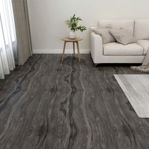 VidaXL Vloerplanken 20 st zelfklevend 1,86 m² pvc donkergrijs