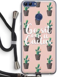 Cactus quote: Huawei P Smart (2018) Transparant Hoesje met koord